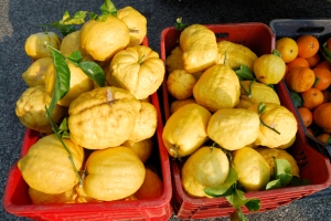 The Amalfi Coast is known for its citrus, which figures prominently in local cuisine.